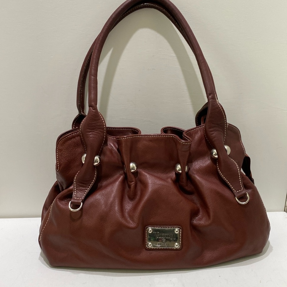 VALENTINA Italia Soft Brown Leather Shoulder Bag
